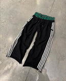 Simple Striped Casual Pants Men And Women Retro Harajuku Loose Straight DJPT