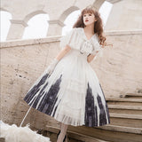 Silent Church Lolita Female Sling Skirt Draped Everyday Cute Lolita Sweet Dress 7057