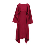 Heavy Industry Temperament Shawl Dress 2025 Summer New Niche Design Sense Irregular Splicing Dress Woman