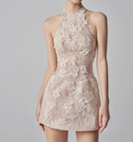 Vietnamese Small Dress Handmade Lace Birthday Engagement Thin Dress Woman In 2025