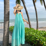 Fairy Temperament Sleeveless Dress Women's Summer 2025 New Loose Seaside Resort Style Long Skirt