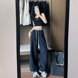 Popular Thin Pants Autumn New Color Trousers Women Loose Thin Leisure Loose Loose Trousers DJPT