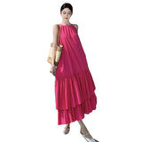 Design Sleeveless Dress Sleeveless Dress Thailand Sanya Seaside Resort Wind Loose Beach Dress Woman
