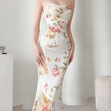 Summer 2025 New Long Dress Hanging Net Mesh Fishtail Pure Desire Dress Woman DJPT