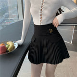 A-Word Skirt 100-Fold Skirt High-Waist Temperament Short Skirt Spring 2025 New Shade Thin Skirt Female Tide DJPT