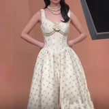 Light Luxury Small Fragrant Small Sling Sling Dress Temperament Famous Banquet Elegant Thin Dress