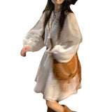 And Autumn 2025 New Gentle Princess White Dress Small Long Sleeve Temperament French Dress Woman