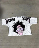 Men's T-Shirt Oversized Graphic Gothic Harajuku Short Sleeve Men's T-Shirt Y2k Top Punk T-Shirt DJPT