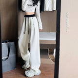 Popular Thin Pants Autumn New Color Trousers Women Loose Thin Leisure Loose Loose Trousers DJPT