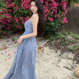 Tset Dress Women's Summer 2024 New Temperament A Word Waistless Sleeveless Dress