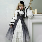 Teased Original Boned Magic Lolita Female Lolita Blouse Sling Skirt Daily Suit 7089