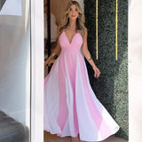 Women's Clothing Pure Color Sling With Sexy Temperament Fashion Dress In Summer 2025 HZ0628