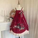 Design 20 New Mountain River Roll Lolita Dress Print Cute Set 6280