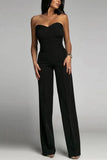 And Summer New Women's New Sexy Body Repair Bra Straight Jumpsuit DJPT