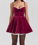 Dress Retro White Hot Girl Slings To The Belt Princess Christmas New Year Dress Pony Dress HZ0628