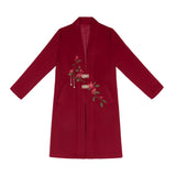 Design Warm Sun Han Element Women's Hundred Coat Autumn And Winter Long Coat 8969