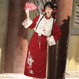 Xiang Snake Presents Rui Hanfu Women's Chinese Style Improve Han Element Mague Cheongsam Set X161