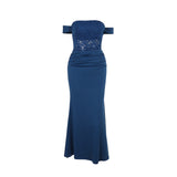 Autumn 2025 New Long Dress Fashion Style Elegant Body Lace Splicing Slinging Dress DJPT