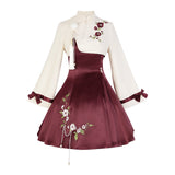 Design Of Camellia About The Chinese Style To Improve The Chinese Elements Of Women's Top Dress Suit 8827