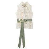 Early Morning Time Hanfu Women's Chinese Style Improve The Chinese Elements Of The New Chinese Top Skirt Dress Set 9548