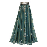 Design Galan Improved Han Elements Hanbok Half-Skirt Dress Shawl Set 8693