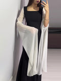 Autumn Bat Sleeves To Close The Waist Of The Famous Hepburn Wind Black And White Stitching Dress Woman