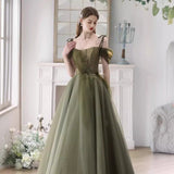 Dress Women 2025 New High-End Banquet Host Art Exam Engagement Slings Showing Thin Dress Fairy Bridesmaid Suit