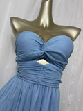 A line Sweetheart Blue Vacation Dress Birthday Dresses SD0033