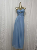 A line Sweetheart Blue Vacation Dress Birthday Dresses SD0033
