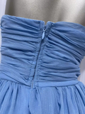 A line Sweetheart Blue Vacation Dress Birthday Dresses SD0033