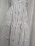 A Line Lace White Vacation Dress Birthday Dresses SD0036