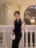 Sheath V neckline Black Velvet Long Prom Dresses Evening Gowns SD1006