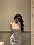 Sheath Spaghetti Straps Long Prom Dresses Birthday Outfits Evening Gown SD1020