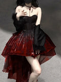 Ball Gown Sweetheart Burgundy Organza Prom Dress Birthday Dresses Birthday Outfits SD1163