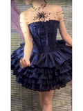 Ball Gown Strapless Blue Homecoming Dresses Lolita Dress Birthday Dress Birthday Outfits SD1188