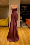 Sleeveless Spaghetti Strap Prom Dress Mermaid With Ruffles Prom Dresses SD1341