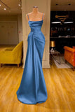 Sleeveless Spaghetti Strap Prom Dress Mermaid With Ruffles Prom Dresses SD1341 HZ0628