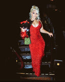 Mermaid Sweetheart Red Sequin Long Party Dress Prom Dresses SD1395