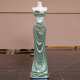 Mermaid Sweetheart Green Long Evening Dress Satin Prom Dresses SD1494