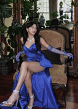 Sheath Royal Blue Long Prom Dresses Formal Graduation Party Dress Evening Dress SD1546