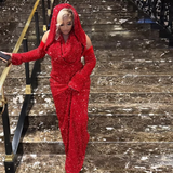 Mermaid V Neckline Burgundy Long Prom Dresses Party Dress SD1559