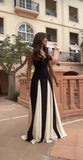 A line Spaghetti Straps Black Long Prom Dresses Formal Graduation Party Dress Evening Dress SD1648