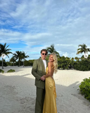 Mermaid Sleeveless Floor Length Long Evening Dress Prom Dresses SD1712