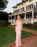 Mermaid Sleeveless Floor Length Long Evening Dress Prom Dresses SD1712