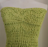 Sheath Strapless Bud Green Lace Vacation Dress Short Birthday Dresses SD175