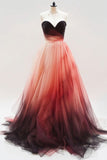 Ball Gown Sweetheart Ombre Pink Party Dress Prom Dress Evening Dress SD1764