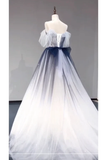 Ball Gown Off The Shoulder Tulle Party Dress Long Prom Dress Evening Dresses SD1791