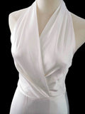 A line Halter Satin White Wedding Dresses Brides Dress SD1966