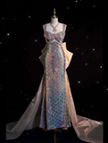 Mermaid Sequin Long Prom Dress Evening Dress Formal Dress SD1980