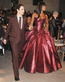 Ball Gown Strapless Neckline Long Sequin Party Dresses Prom Dress SD2032